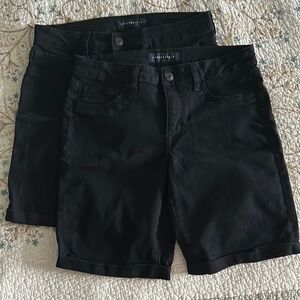 Aeropostale 9” Bermuda shorts - 2 pair black